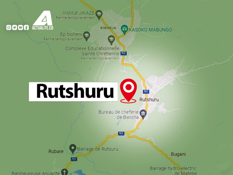 Carte du territoire de Rutshuru