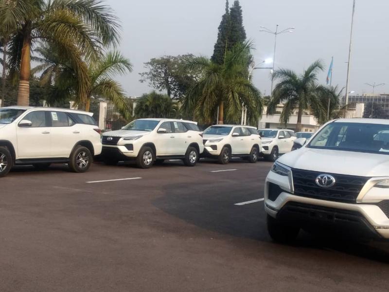 Des jeeps remises aux Léopards ce jeudi par le président de la république. 