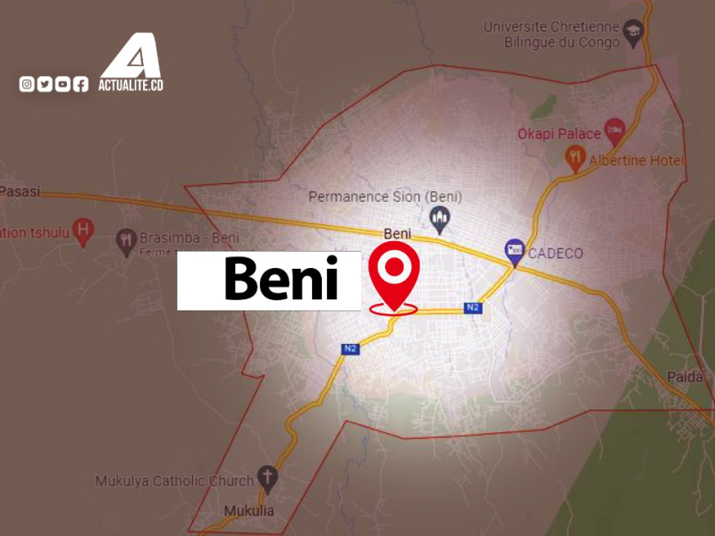 Carte du territoire de Beni