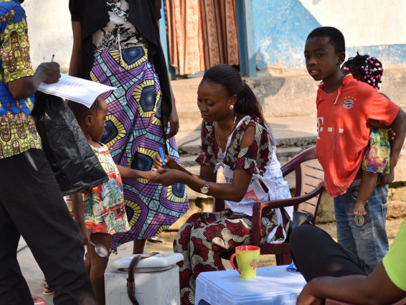 Vaccination contre la polio à Kindu