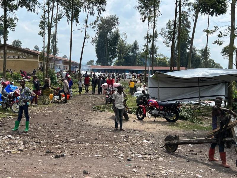 Les déplacés à Kanyarucinya, Ph. OCHA