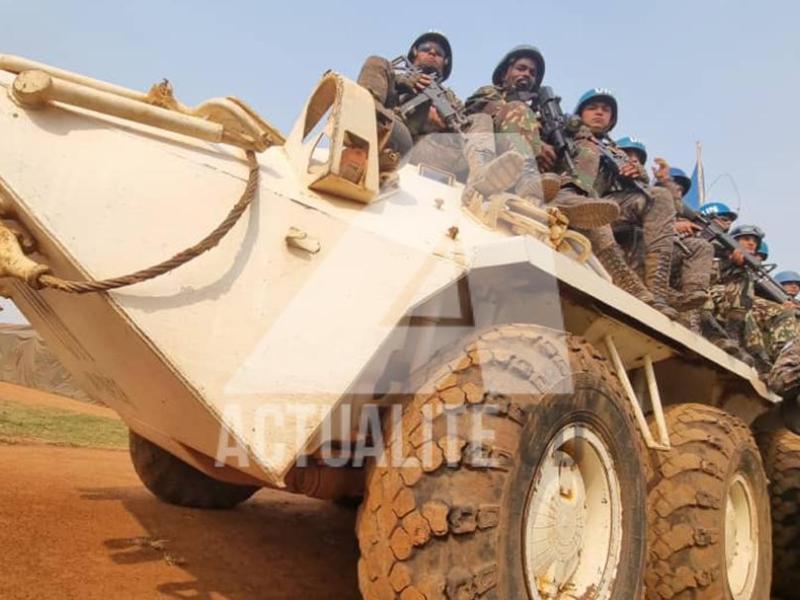 Les casques bleus de la MONUSCO. Ph. ACTUALITE.CD