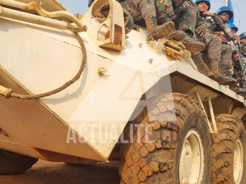 Les casques bleus de la MONUSCO. Ph. ACTUALITE.CD