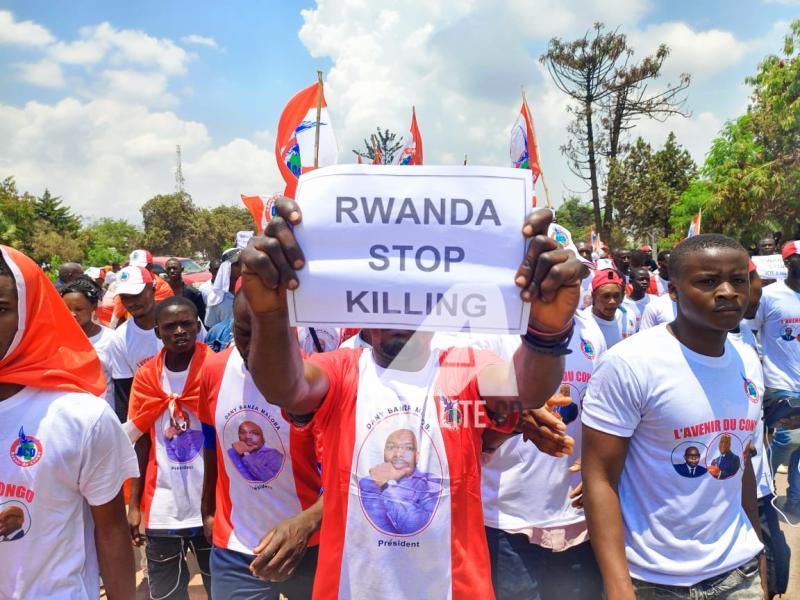 Manifestation contre la guerre dans l’Est congolais 