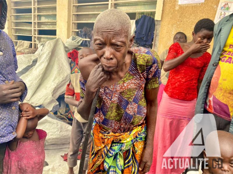 Les déplacés regroupés sur un site temporaire en RDC. Photo d’illustration/ACTUALITE.CD