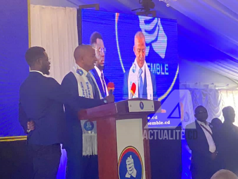 Moise Katumbi au congrès de Ensemble pour la République