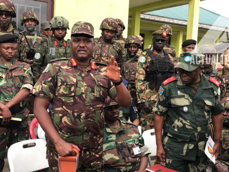 Le Général-major kenyan Jeff Nyangah, commandant de la force régionale de l'EAC Le Général-major kenyan Jeff Nyangah, commandant de la force régionale de l'EAC.