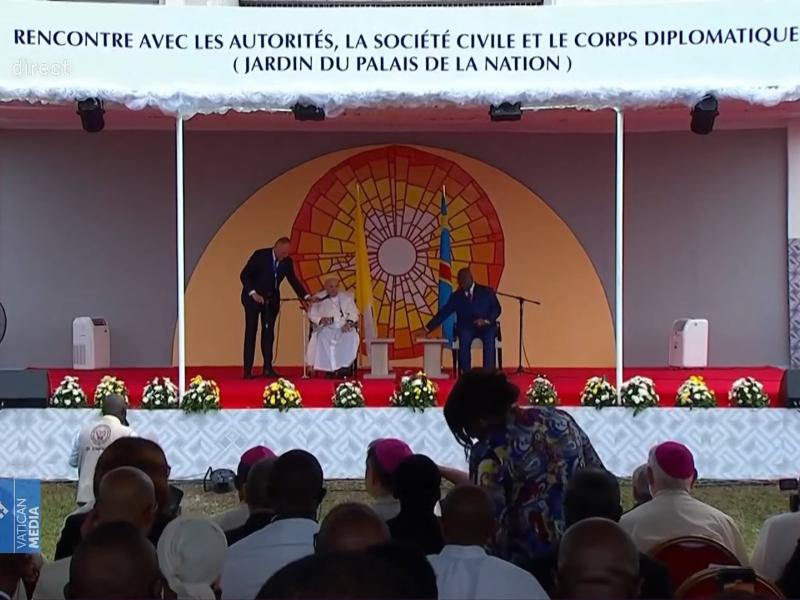 Le Pape François et Félix Tshisekedi 