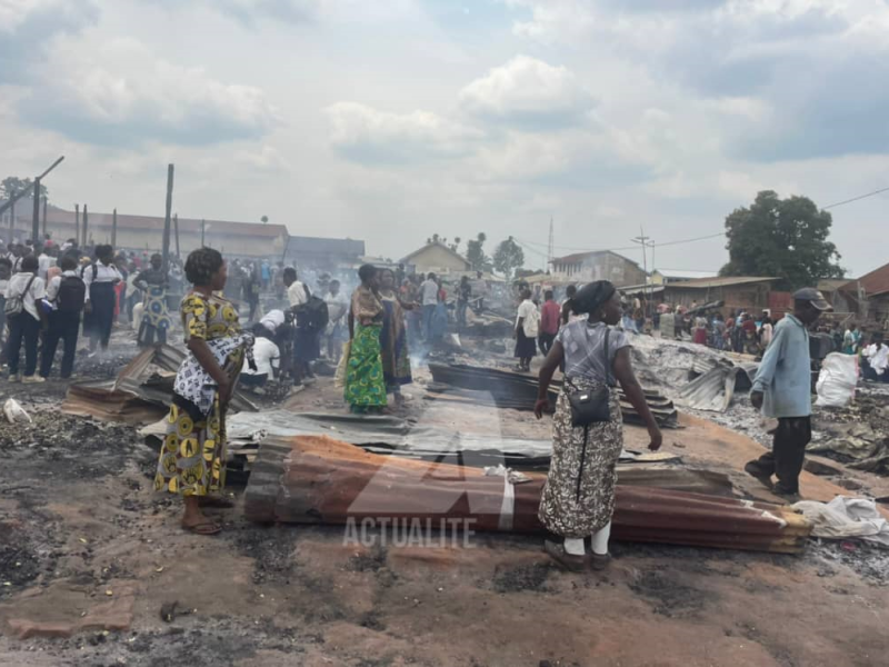 Le marché de Mayangose à Beni réduit en cendre