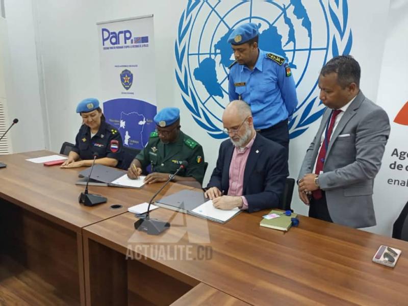 Signature partenariat Monusco-Enabel 