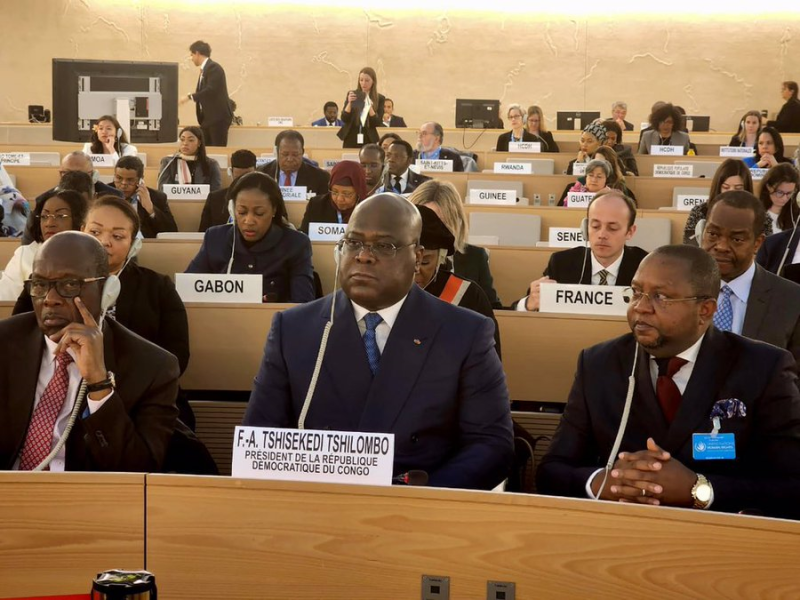 Félix Tshisekedi au Conseil des droits de l'homme à Genève