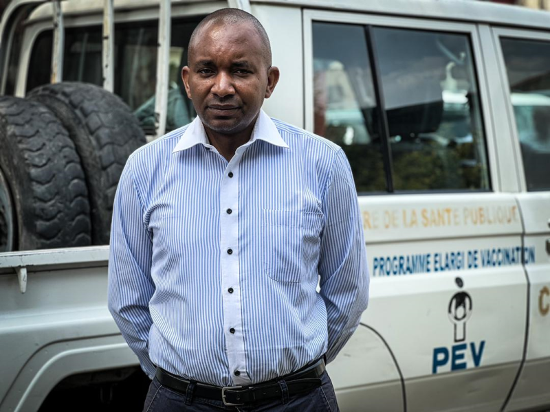 Dr Stéphane Hans, médecin coordinateur du PEV au Nord-Kivu