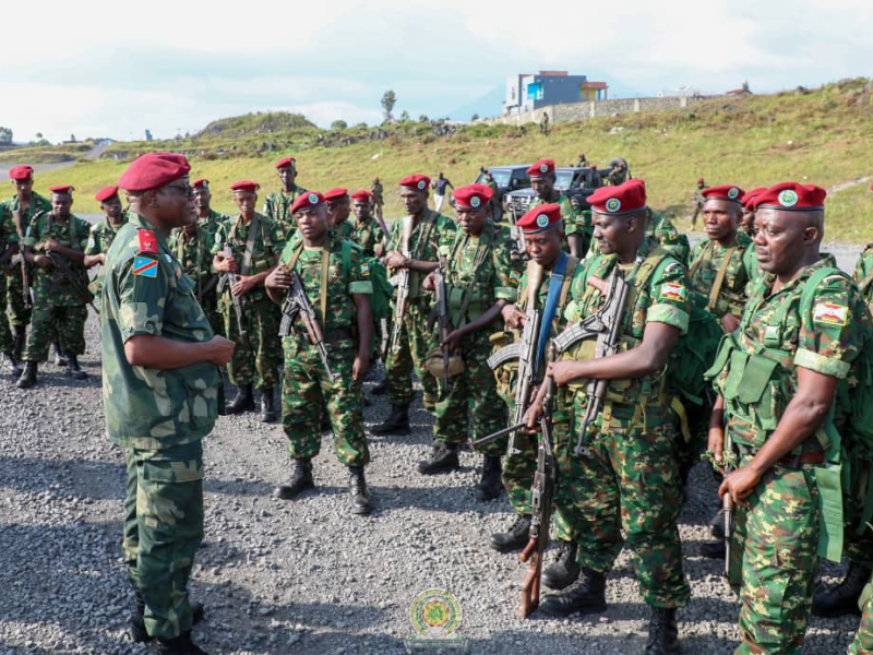 Les soldats burundais arrivés à Goma