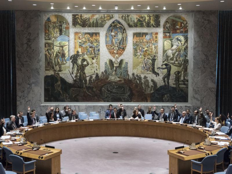 Une réunion du Conseil de sécurité des Nations unies