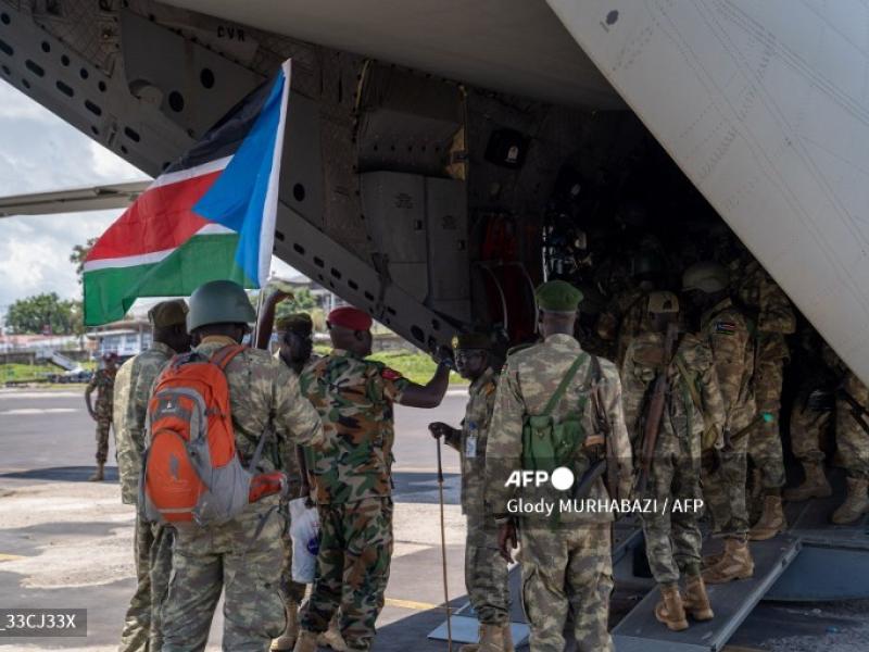 Arrivée des soldats sud-soudanais à Goma