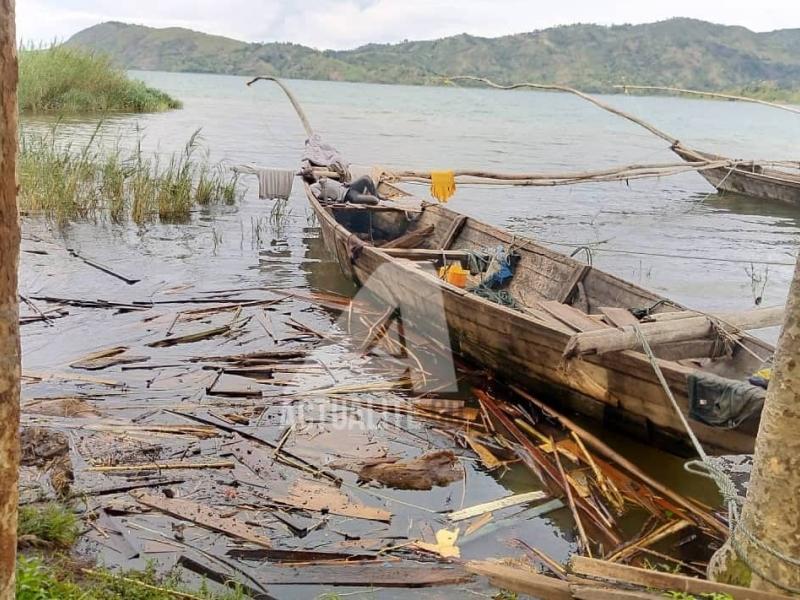 Une vue du lac Kivu dans sa partie Kalehe