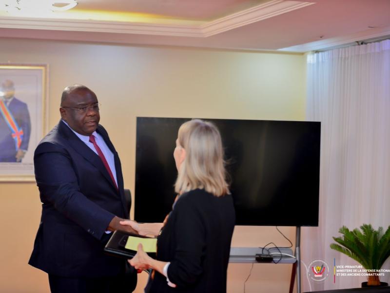 Ambassadeur Lucy Tamlyn recue par Jean-Pierre Bemba