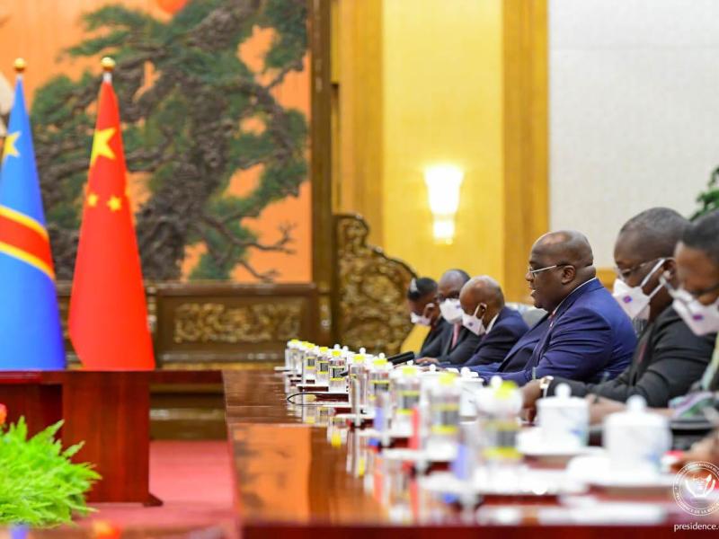 Félix Tshisekedi en Chine