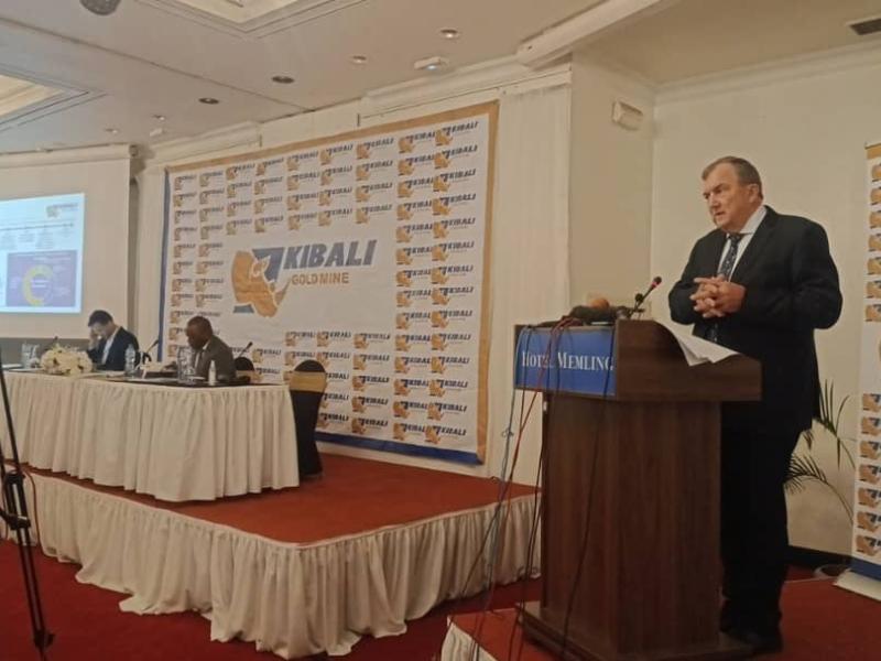 Mark Bristow, PDG de Barrick,  a tenu la 49ème Conférence de presse de Kibali à Kinshasa.