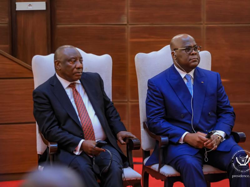 Félix Tshisekedi et Cyril Ramaphosa