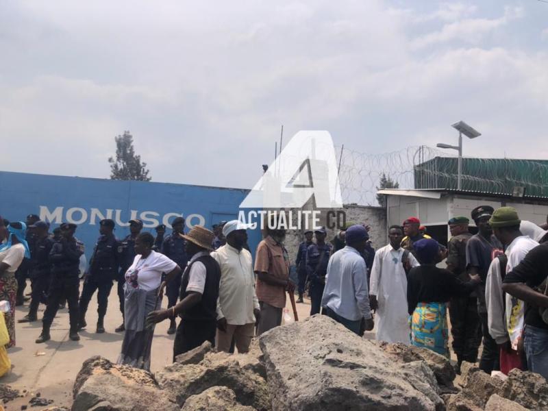 Manifestation anti-Monusco à Goma