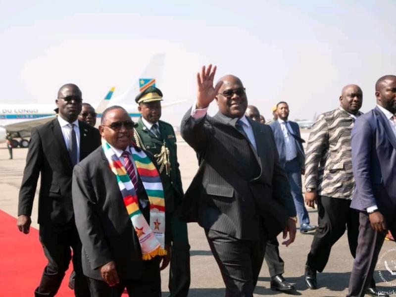 Félix Tshisekedi à Harare