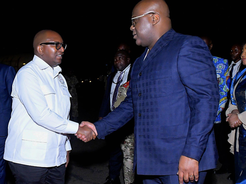 Félix Tshisekedi et Jean-Michel Sama