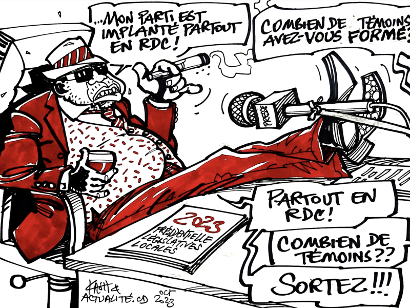 Les caricatures de ACTUALITE.CD sont réalisées par Kash