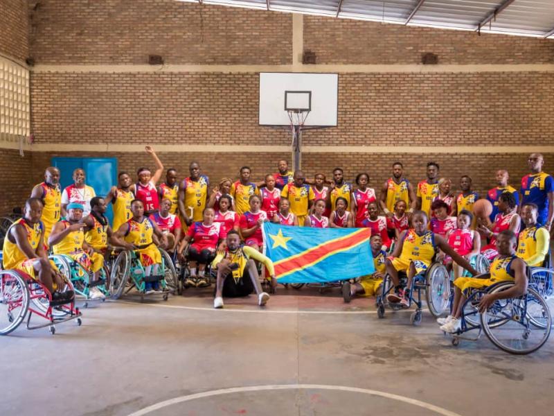 Les Léopards bastketball sur fauteuil 