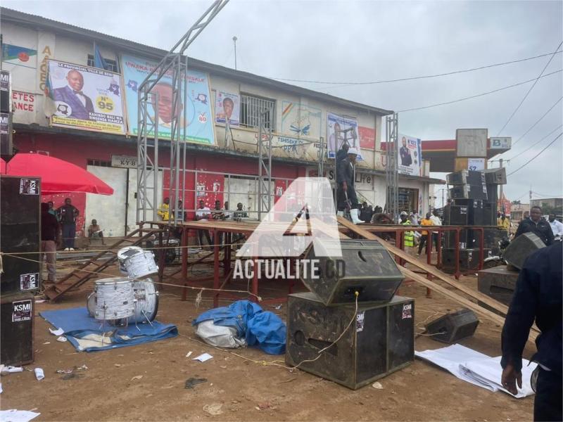 Préparation de l'arrivée de Moise Katumbi à Beni