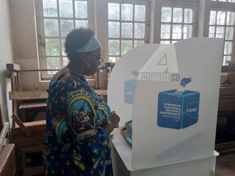 Un bureau de vote à Lubumbashi 