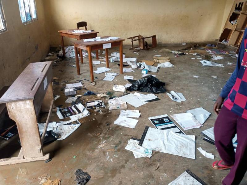 Site de vote saccagé à Bunia