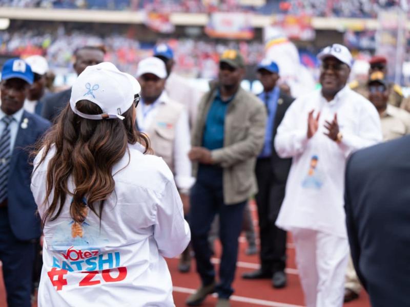 Denise Nyakeru et Félix Tshisekedi