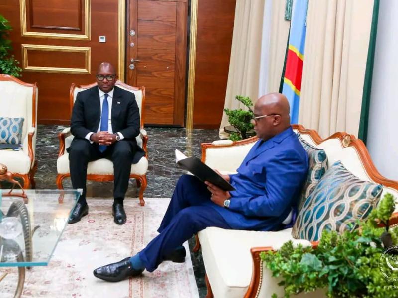 Sama Lukonde dépose sa lettre de démission auprès de Félix Tshisekedi