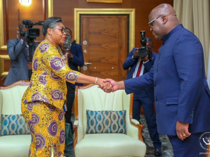 Félix Tshisekedi, président de la République et Judith Suminwa, Première ministre 