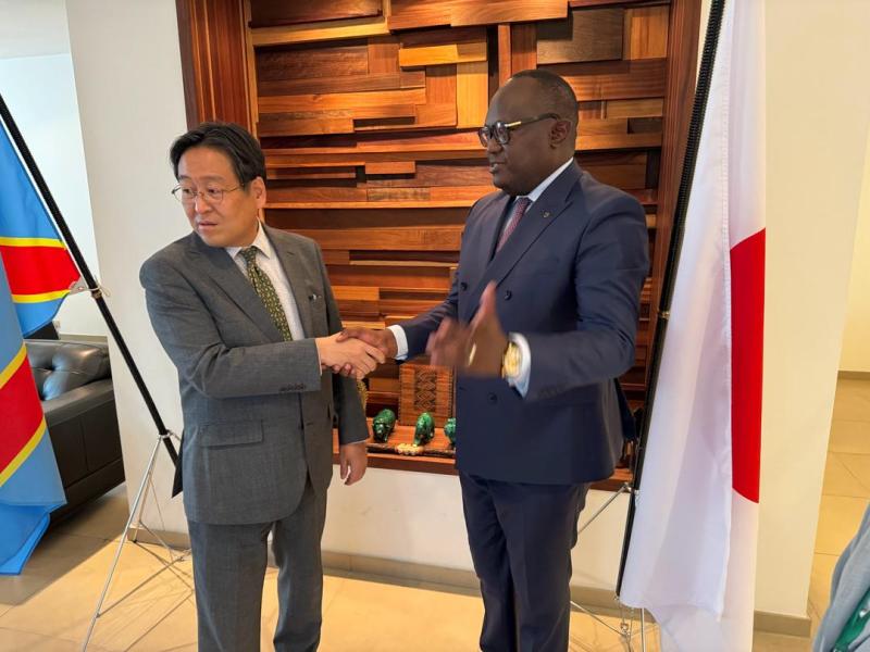 Guy Mafuta reçut par l'ambassadeur du Japon en RDC 