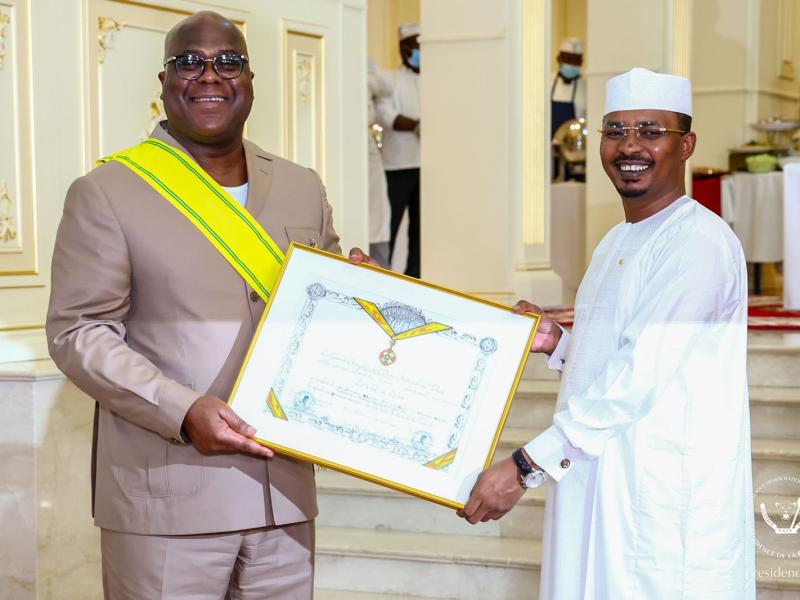 Félix Tshisekedi et Mahamat Idriss Deby Itno