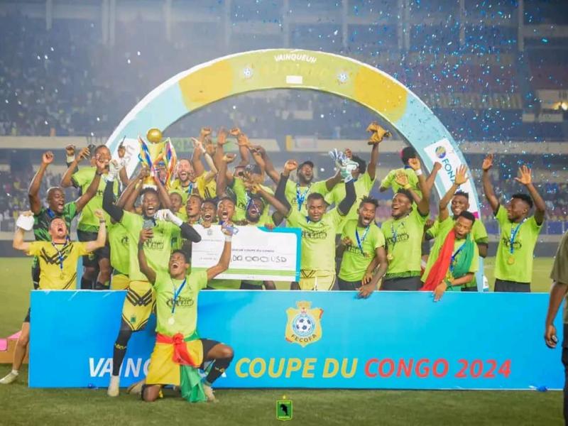 As vclub lors du sacre à la Coupe du Congo 2024