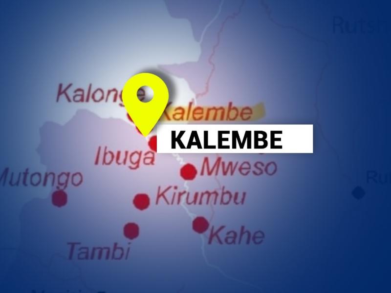 Kalembe sur la carte du Nord-Kivu