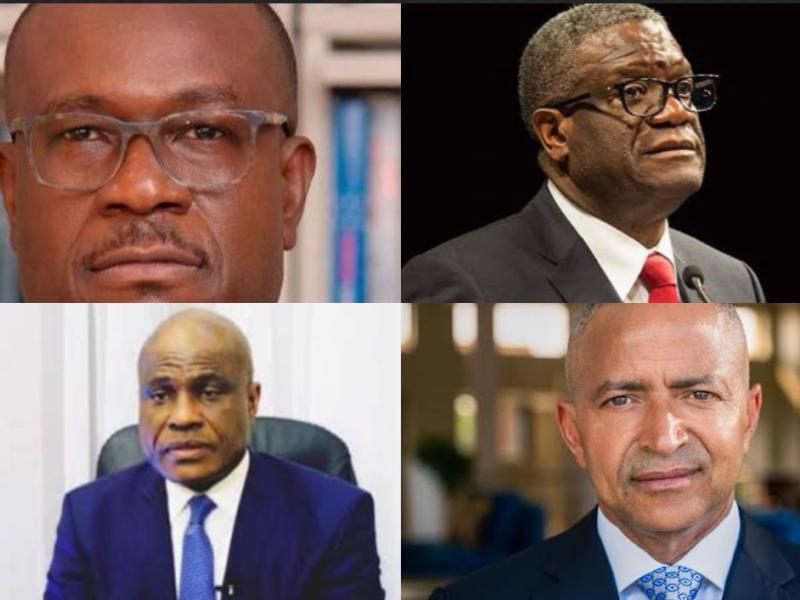 Delly Sesanga, Denis Mukwege, Martin Fayulu et Moise Katumbi