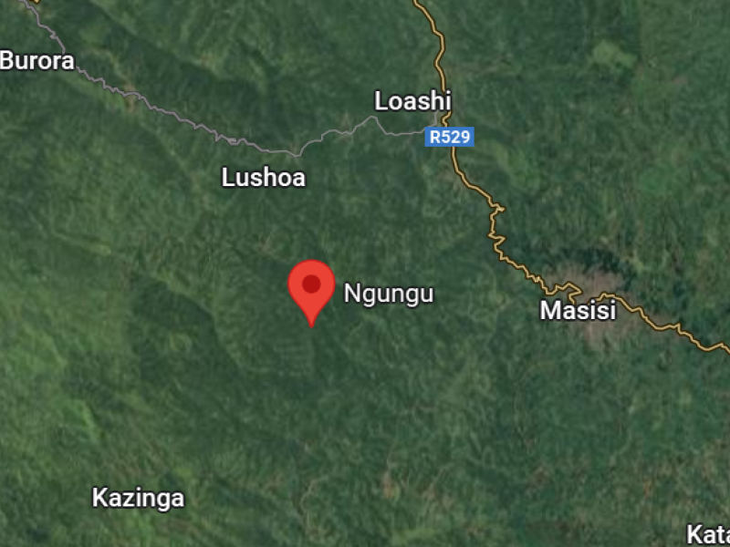 Ngungu sur la carte de Masisi