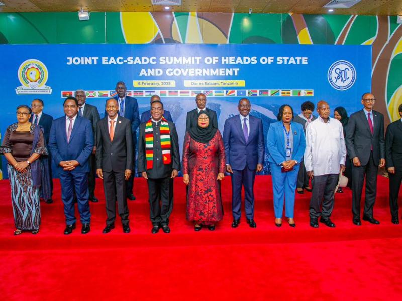 Les Chefs d'Etat et de gouvernement de la SADC et de l'EAC