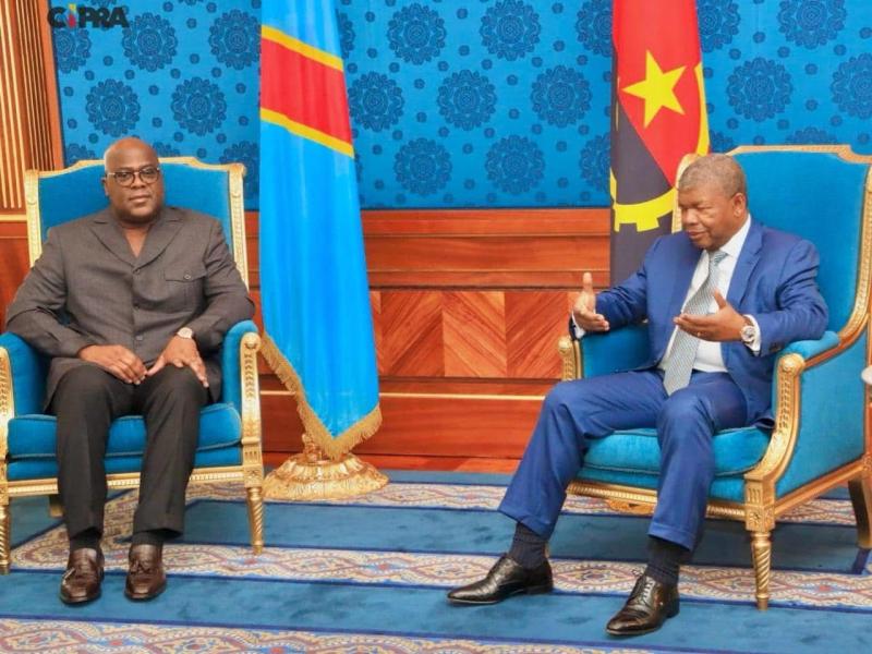 Tshisekedi et Lourenço à Luanda 