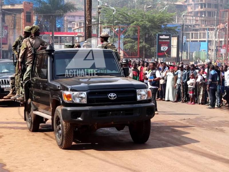 Les rebelles du M23 à Bukavu le 20 février 2025